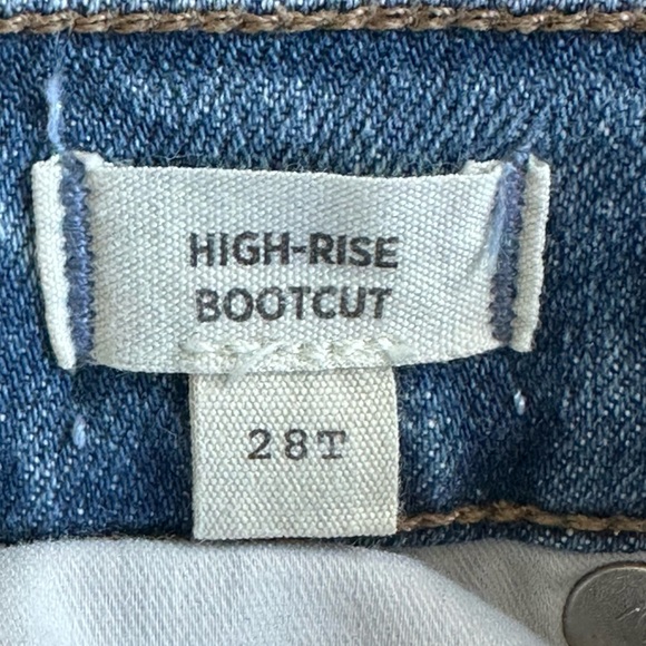 MADEWELL Tall '90s High-Rise Bootcut Jeans in Medium Wash Size  28T Tall - Picture 10 of 10
